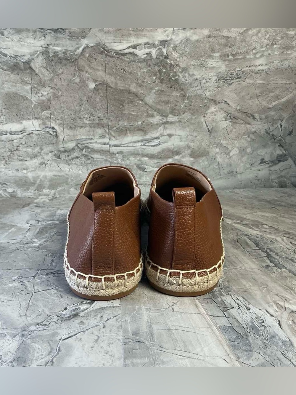 Lauren Ralph Lauren CAMERYN IV TUMBLED LEATHER ESPADRILLE - Picture 7 of 8